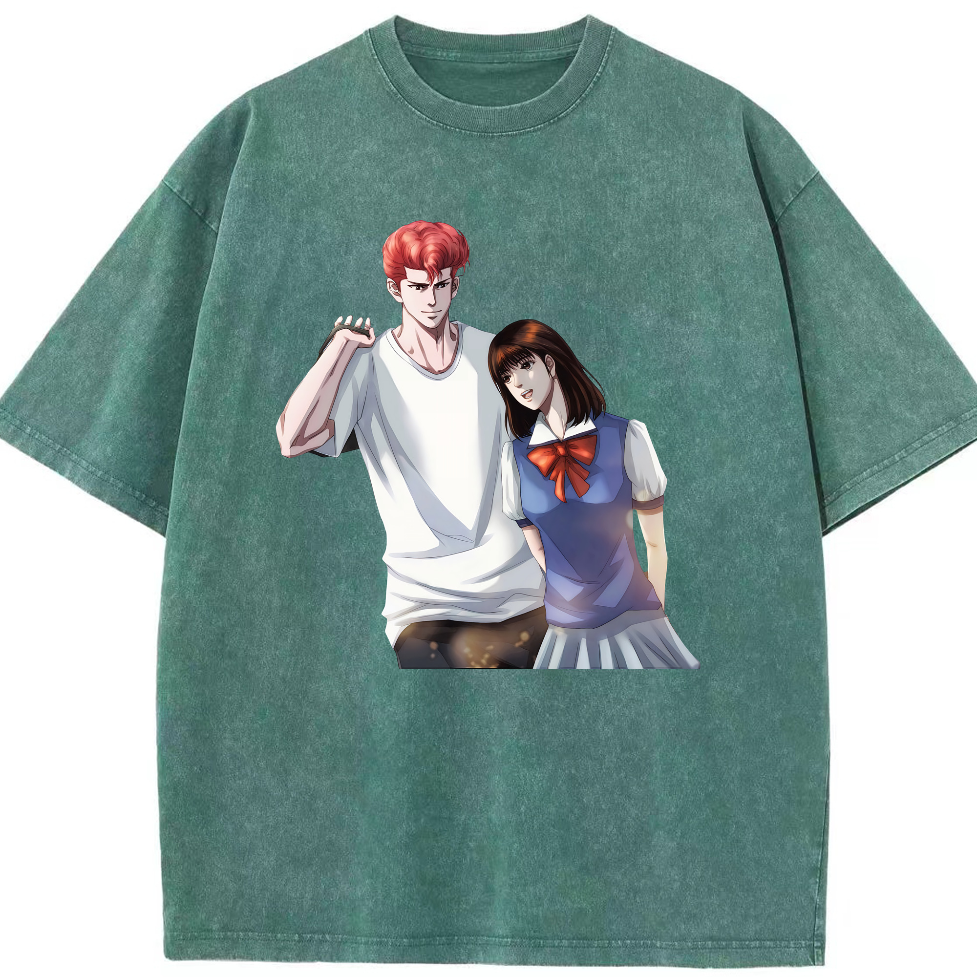（画像用） SLAM DUNK／スラムダンク 綿100% ヴィンテージ風 半袖Tシャツ（フロントプリント）